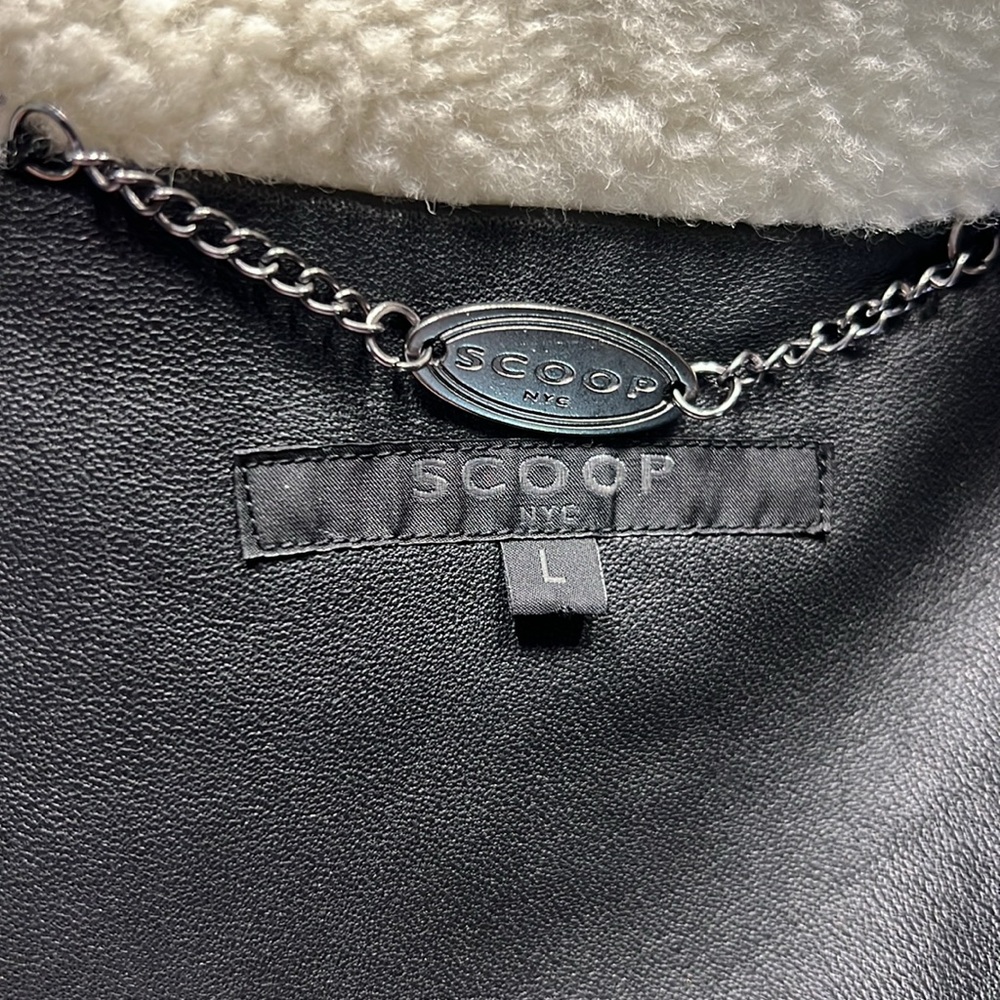 Shearling and leather jacket - Picture 7 of 8